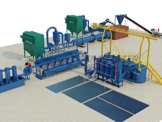 wood charcoal briquette production line