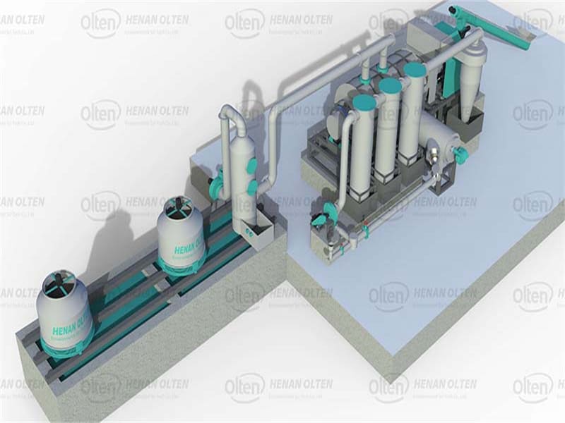 Continuous carbonization machine 4